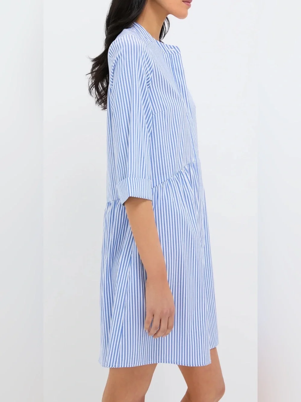 Tuckernuck Blue and White Striped Shirt Dress - Picture 3 of 4